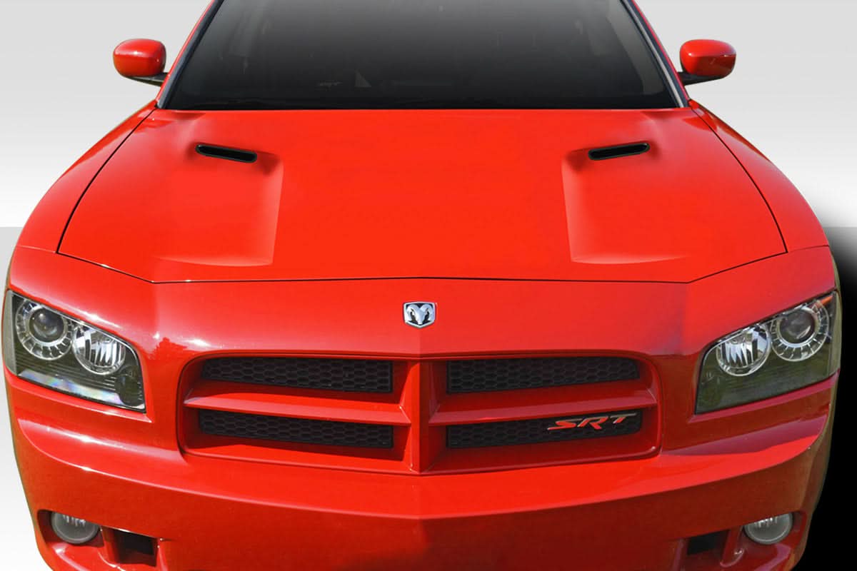 2006-2010 Dodge Charger SRT2 Look Hood - 1 Piece - FRP