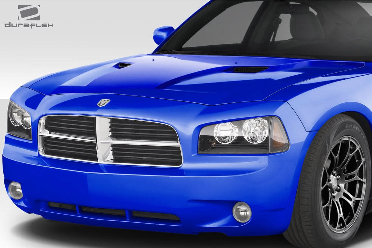 2006-2010 Dodge Charger SRT2 Look Hood - 1 Piece - FRP