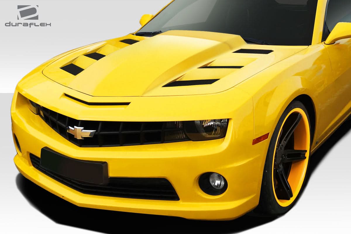 2010-2015 Chevrolet Camaro AM-S Style Hood - 1 Piece - FRP