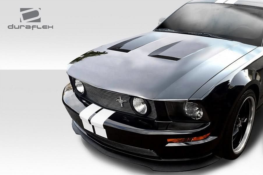 2005-2009 Ford Mustang CVX Style Hood - 1 Piece - FRP