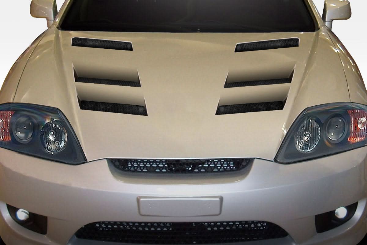 2003-2006 Hyundai Tiburon AM-S Style Hood - 1 Piece - FRP