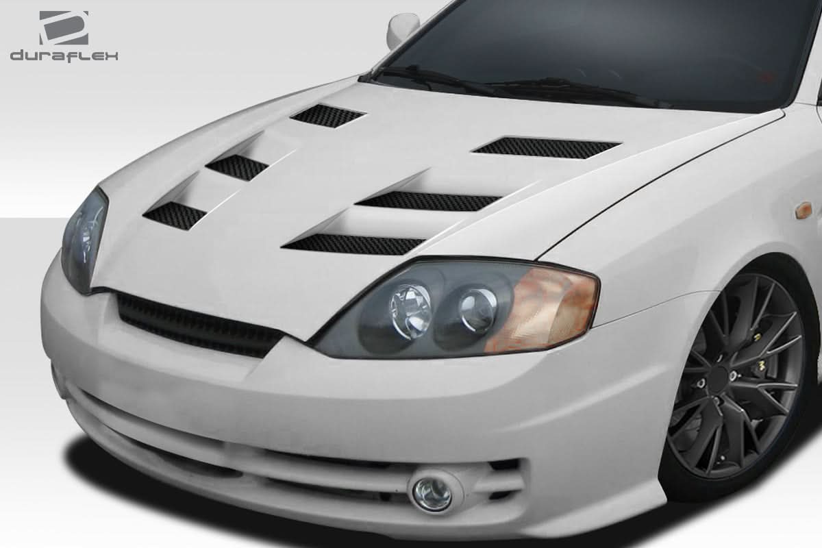 2003-2006 Hyundai Tiburon AM-S Style Hood - 1 Piece - FRP