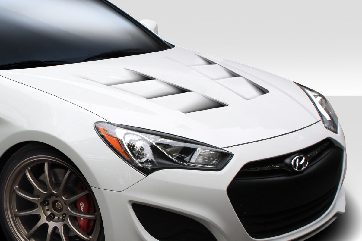 2013-2016 Hyundai Genesis Coupe TS-1 Style Hood - FRP