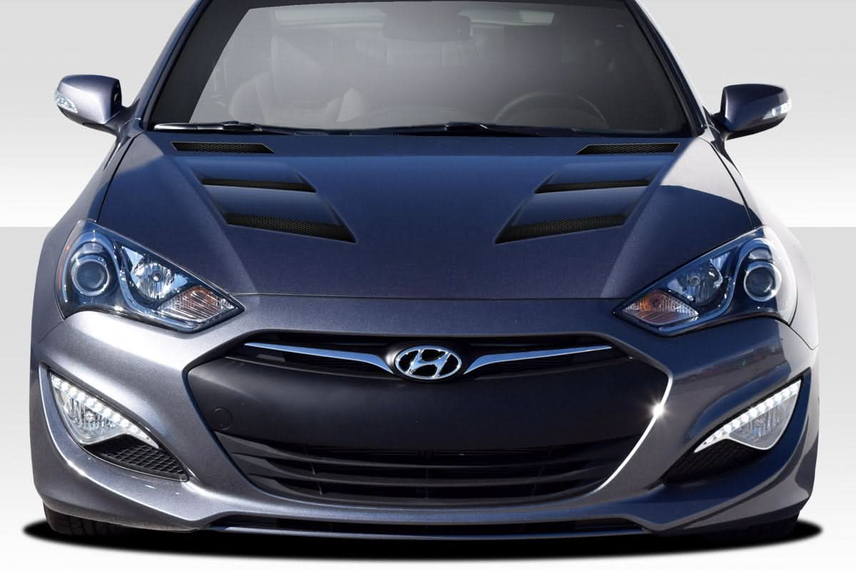 2013-2016 Hyundai Genesis Coupe AM-S Style Hood - FRP