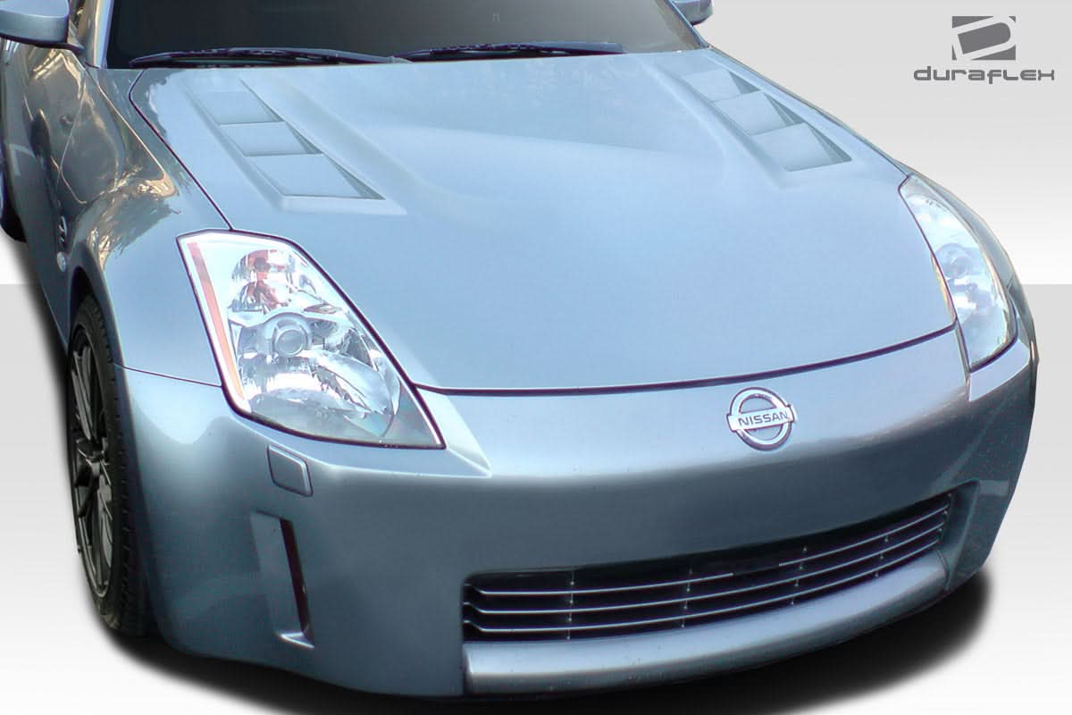 2007-2008 Nissan 350Z TS-3 Style Hood - 1 Piece - FRP