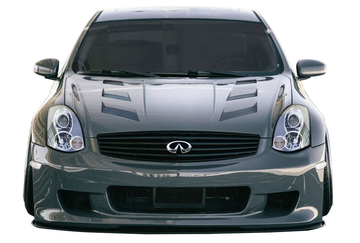 2003-2007 Infiniti G35 AM-S Style Hood - 1 Piece - FRP