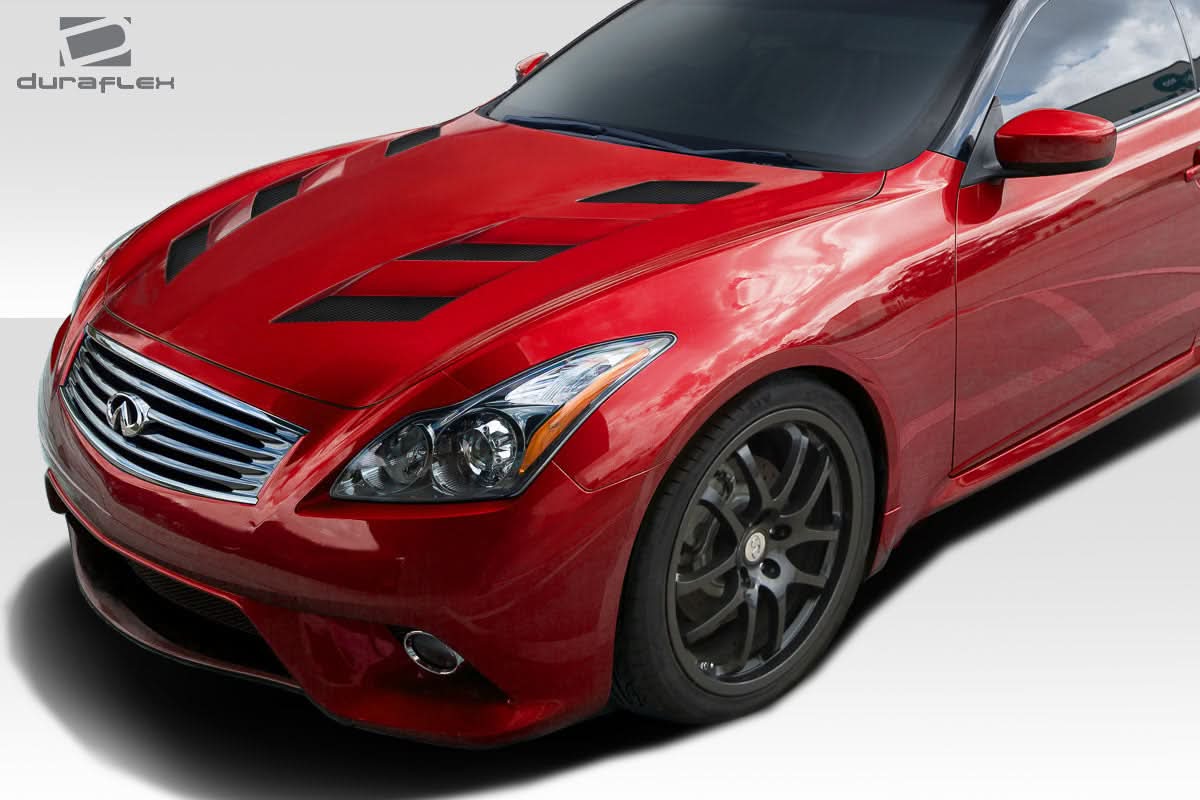 2008-2015 Infiniti G Coupe G37 Q60 AM-S Style Hood - 1 Piece FRP
