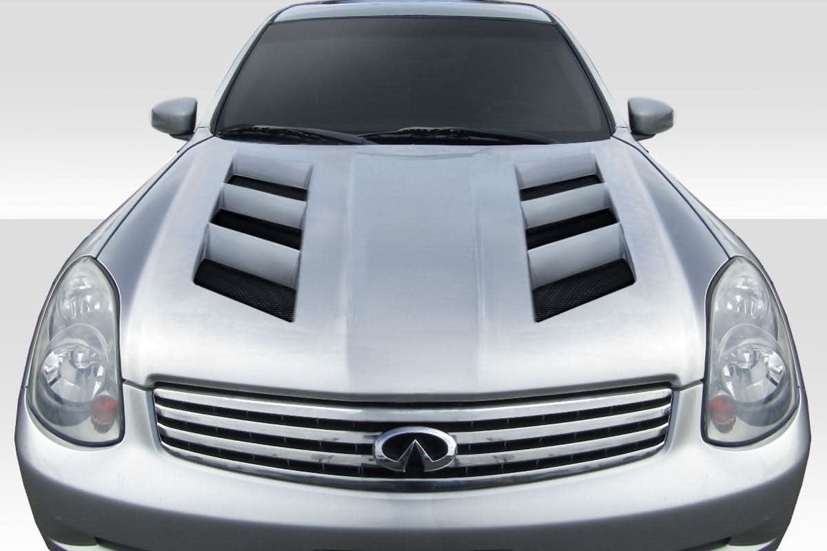 2003-2004 Infiniti G35 AM-S Style Hood - 1 Piece - FRP