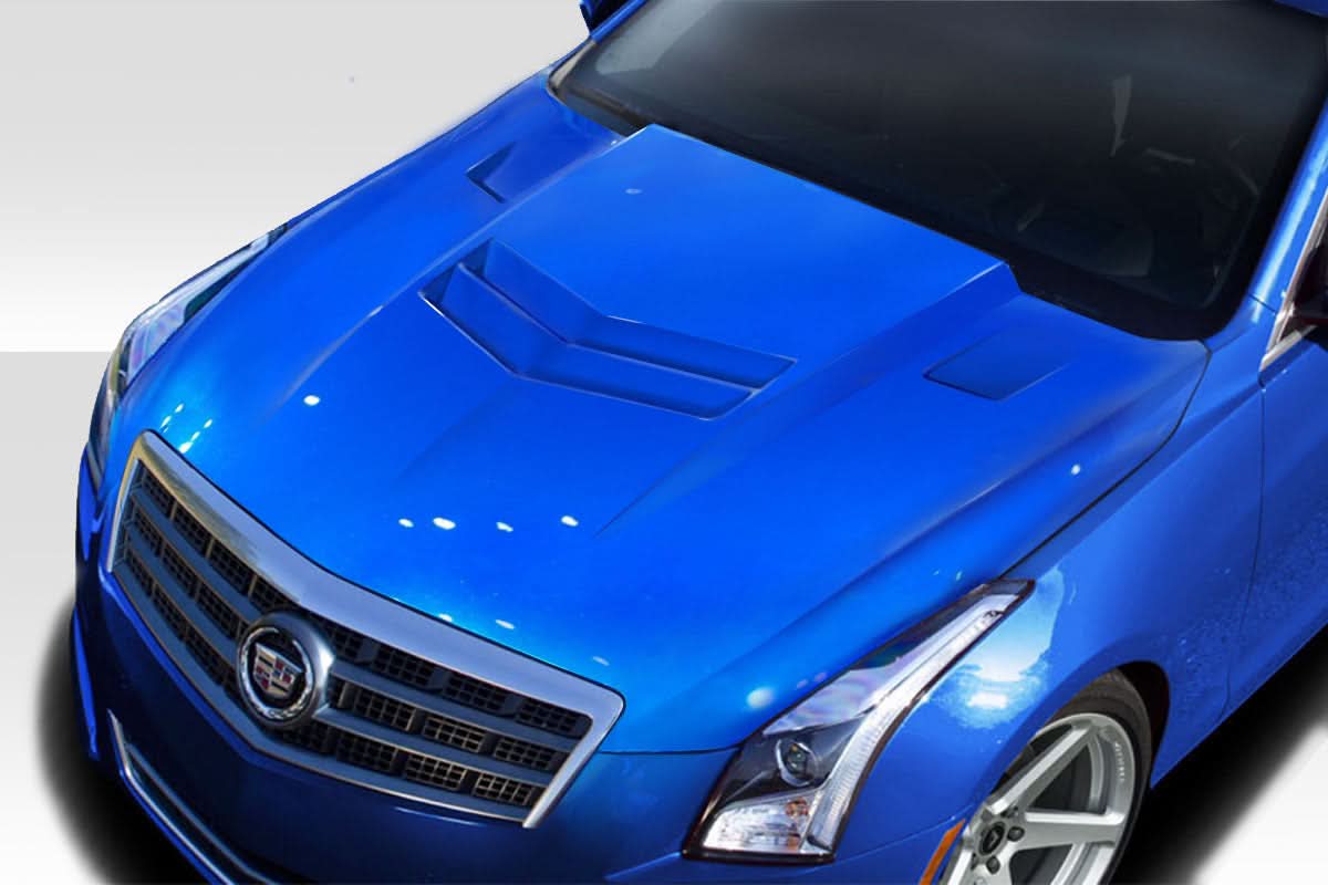 2012-2019 Cadillac ATS AC-1 Style Hood - 1 Piece - FRP