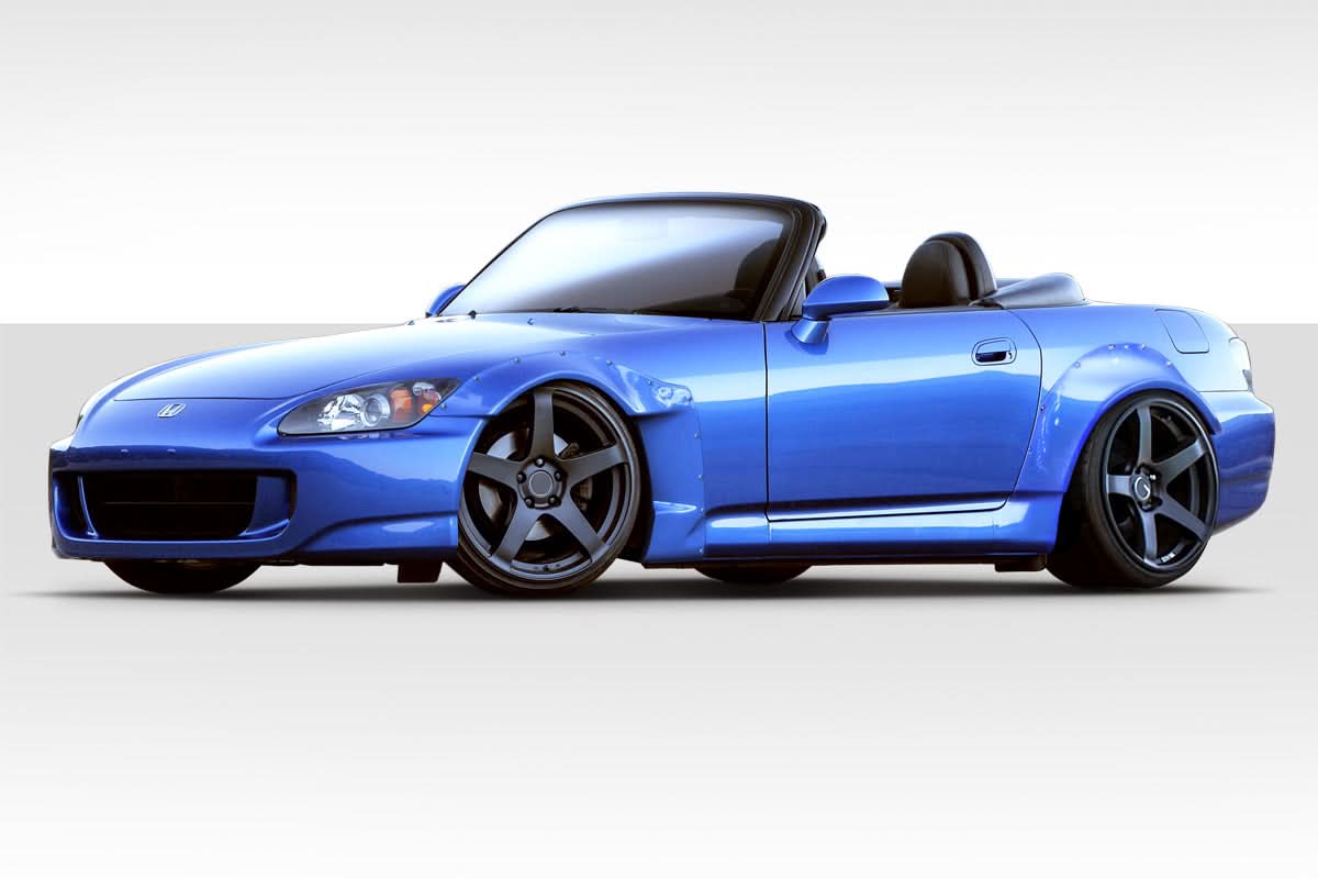2000-2009 Honda S2000 Circuit Style Fender Flares - 4 Piece - FRP