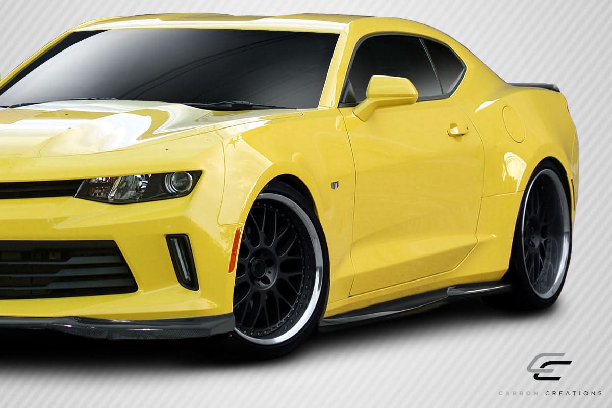 2016-2023 Chevrolet Camaro Arsenal Style Side Skirts - Carbon Fiber