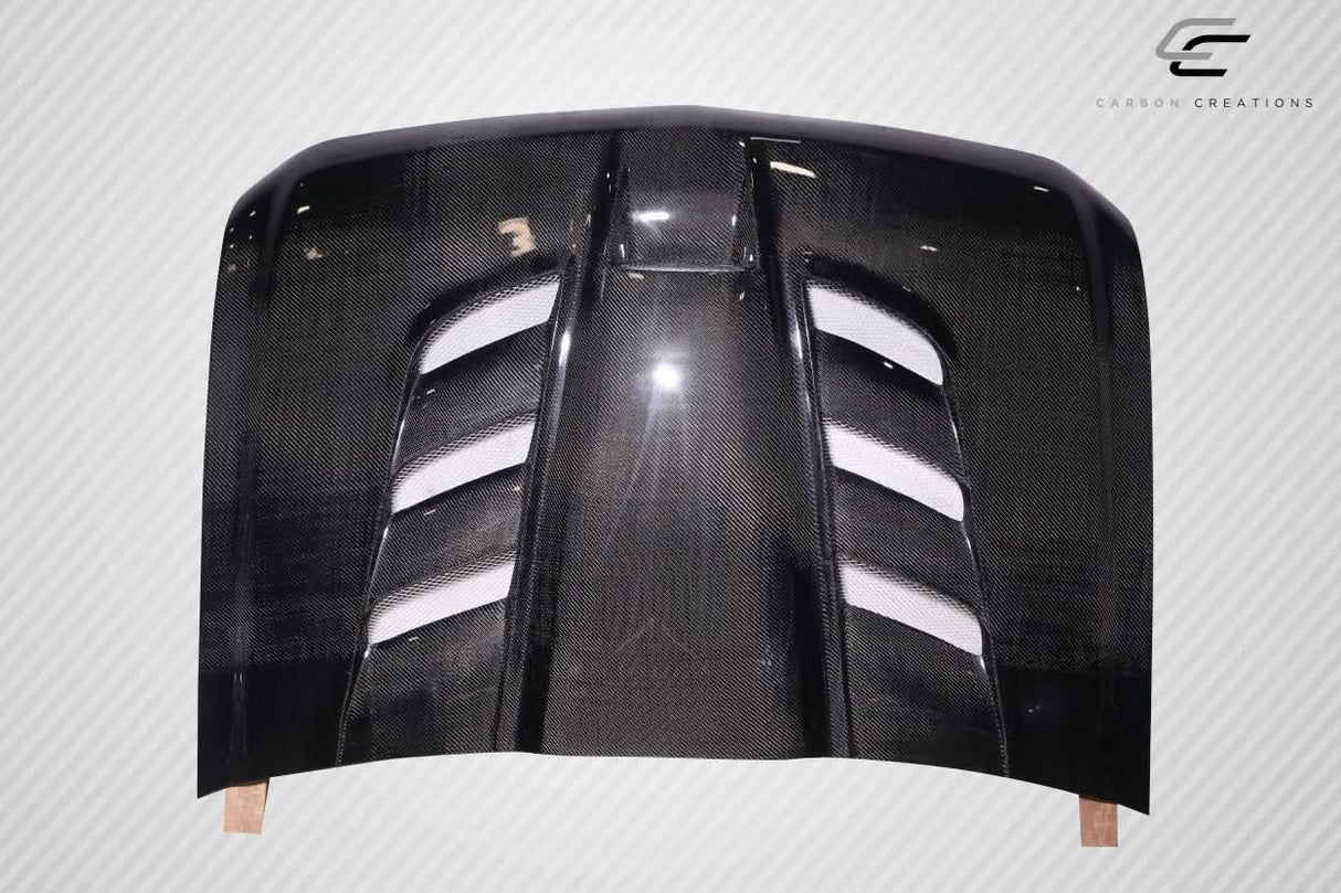 2007-2013 Chevrolet Silverado Viper Look Hood - Carbon Fiber