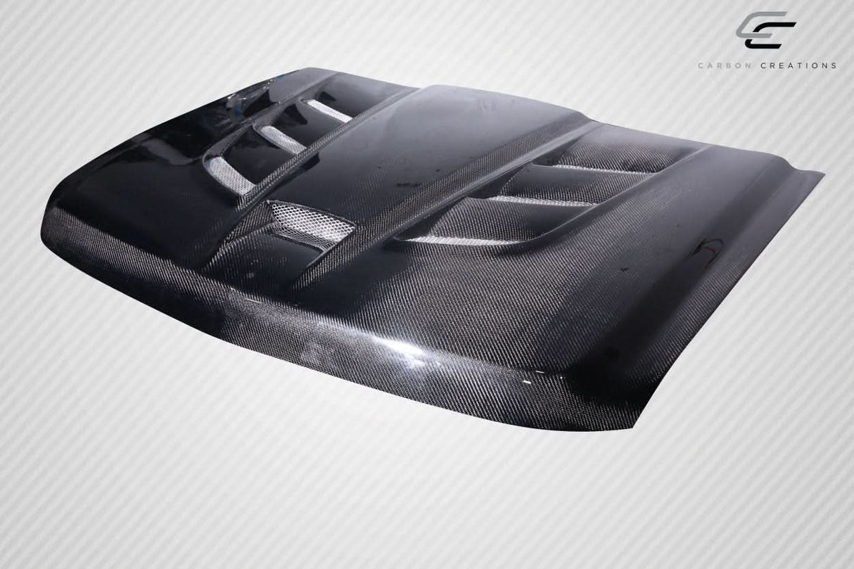 2007-2013 Chevrolet Silverado Viper Look Hood - Carbon Fiber