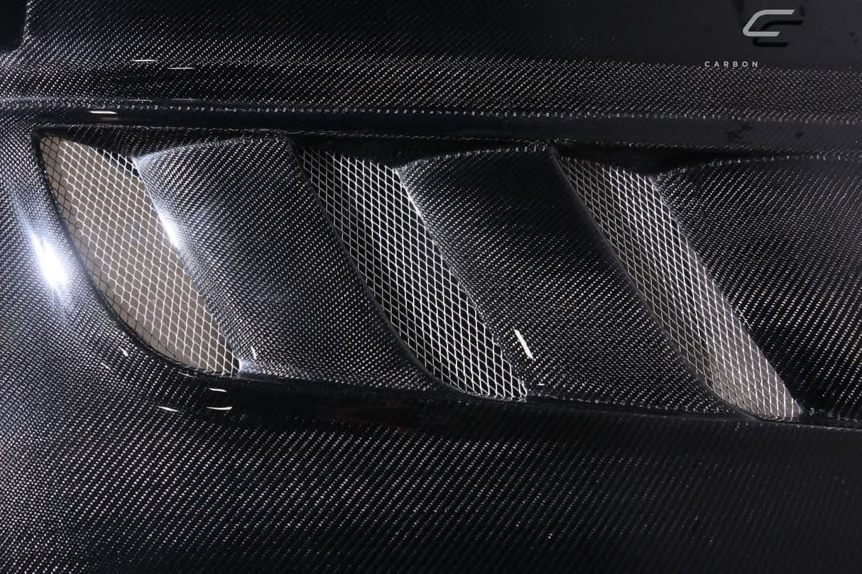 2007-2013 Chevrolet Silverado Viper Look Hood - Carbon Fiber