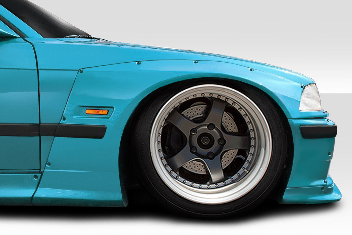 1992-1998 BMW 3 Series M3 E36 Circuit Style Front Fender Flares - FRP
