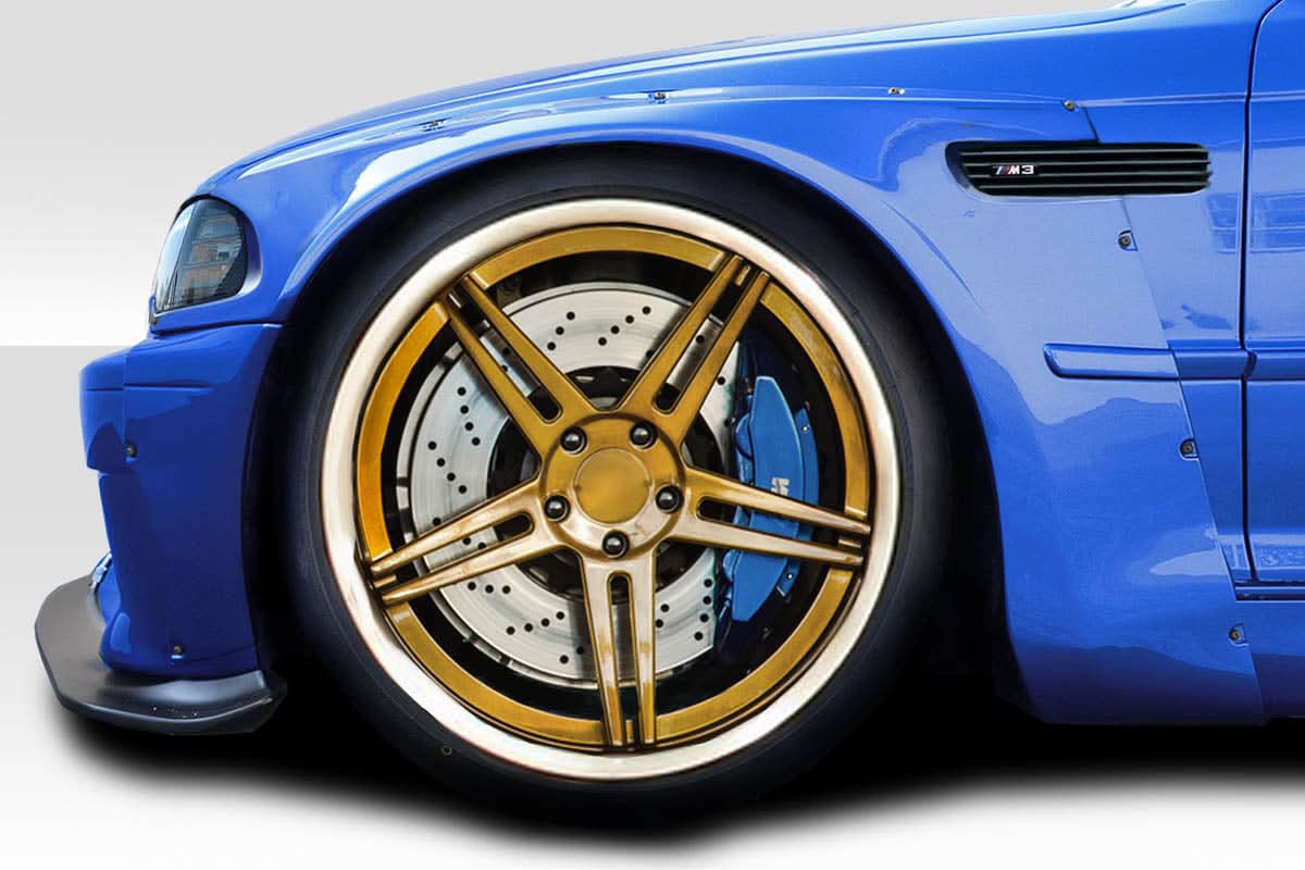 2001-2006 BMW M3 E46 Circuit Style Wide Body Kit - 6 Piece - FRP