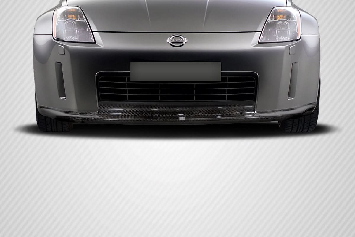 2003-2005 Nissan 350Z MZ Style Front Lip Spoiler - Carbon Fiber