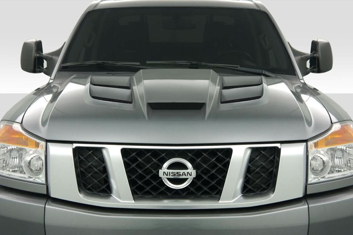2004-2015 Nissan Titan/Armada Viper Look Hood - 1 Piece - FRP