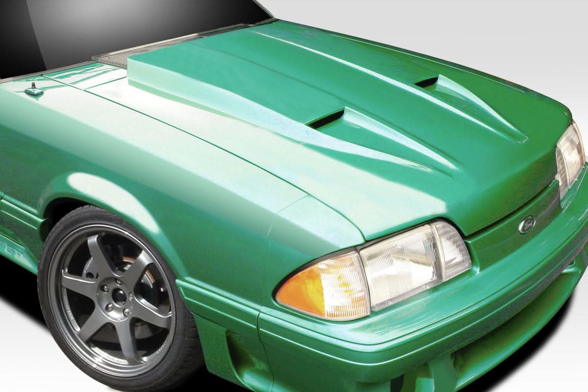 1987-1993 Ford Mustang STM Style Hood - FRP