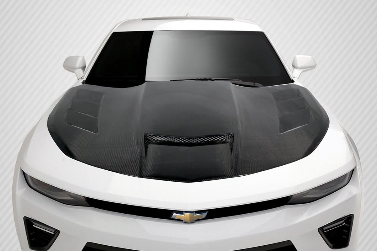 2016-2024 Chevrolet Camaro TS-1 Style Hood - Carbon Fiber