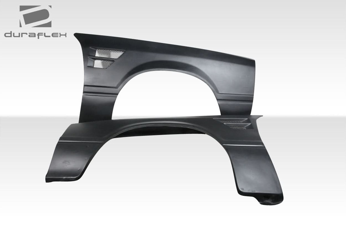 1987-1993 Ford Mustang D1 Style Front Fenders - 2 Piece - FRP