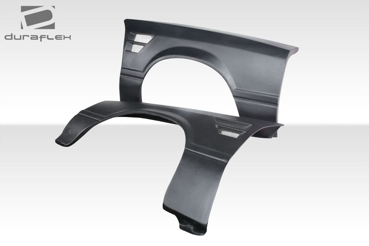 1987-1993 Ford Mustang D1 Style Front Fenders - 2 Piece - FRP