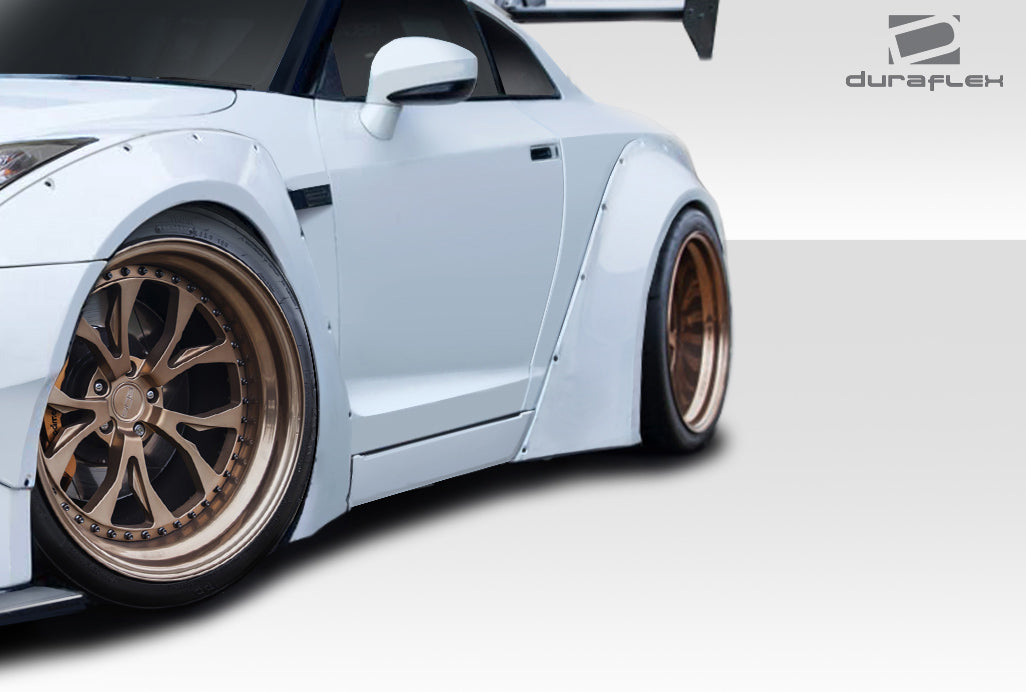 2009-2021 Nissan GT-R R35 LBW Style Rear Fender Flares - FRP