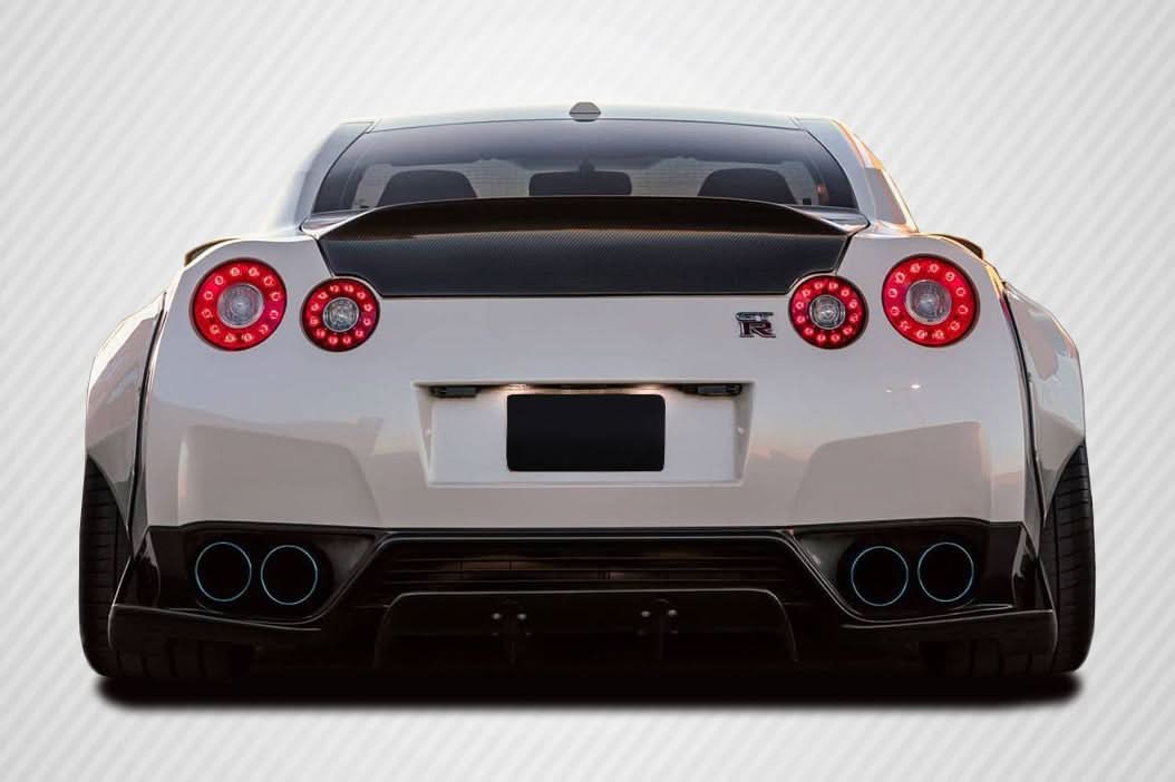 2009-2016 Nissan GT-R R35 LBW Style Rear Diffuser - 3 Piece Carbon