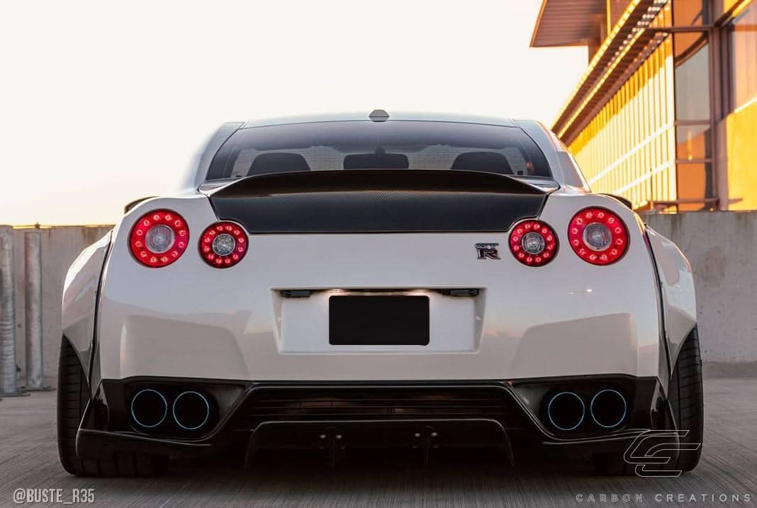 2009-2016 Nissan GT-R R35 LBW Style Rear Diffuser - 3 Piece Carbon
