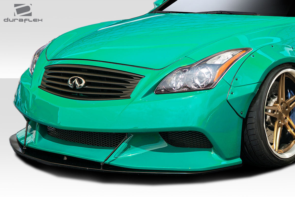 2008-2015 Infiniti G37 LBW Style Front Bumper - 1 Piece - FRP