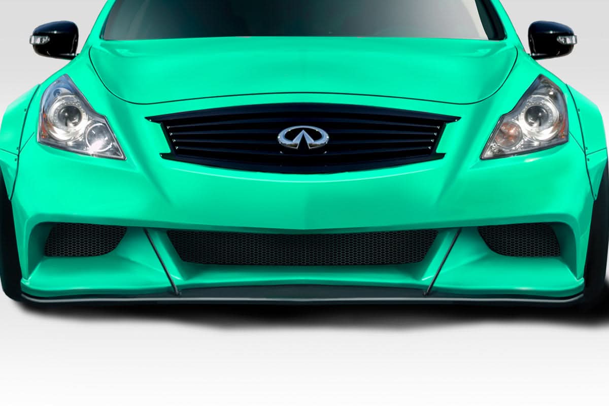 2008-2015 Infiniti G Coupe G37 Q60 LBW Style Front Splitter - FRP