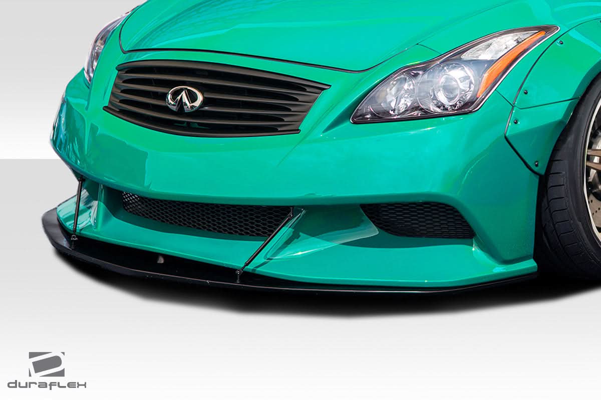 2008-2015 Infiniti G Coupe G37 Q60 LBW Style Front Splitter - FRP