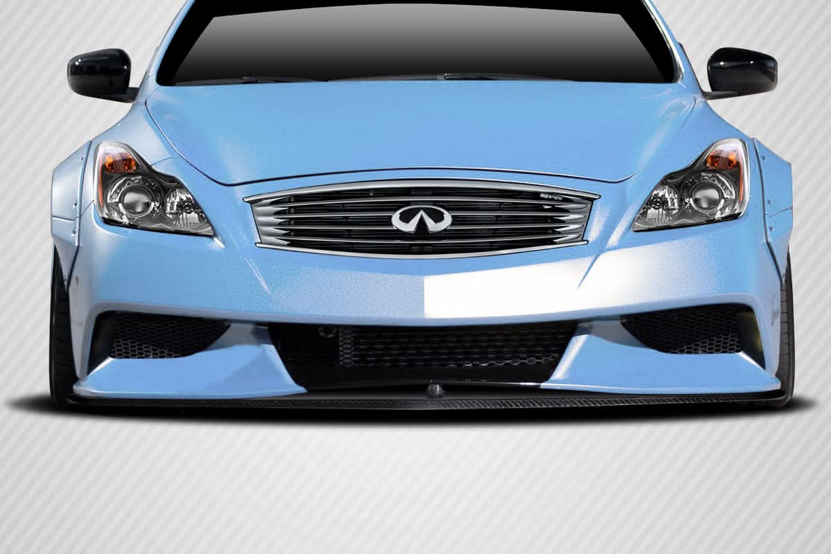 2008-2015 Infiniti G37 Q60 LBW Style Front Splitter - Carbon Fiber