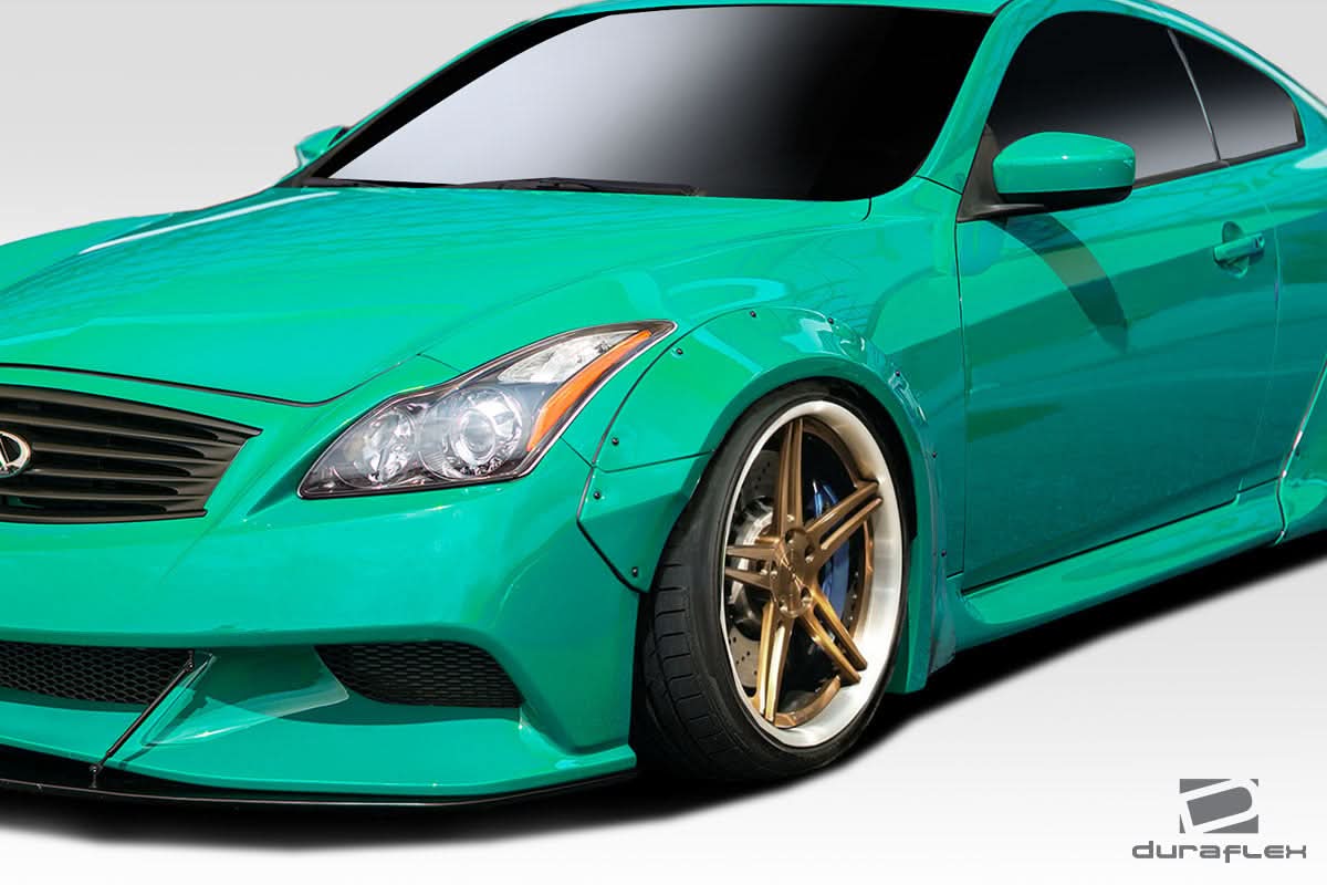 2008-2015 Infiniti G Coupe/G37/Q60 LBW Style Front Fender Flares - FRP