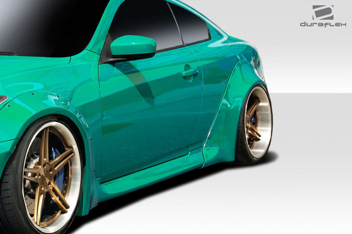 2008-2015 Infiniti G37/Q60 LBW Style Rear Fender Flares - 4 Piece FRP