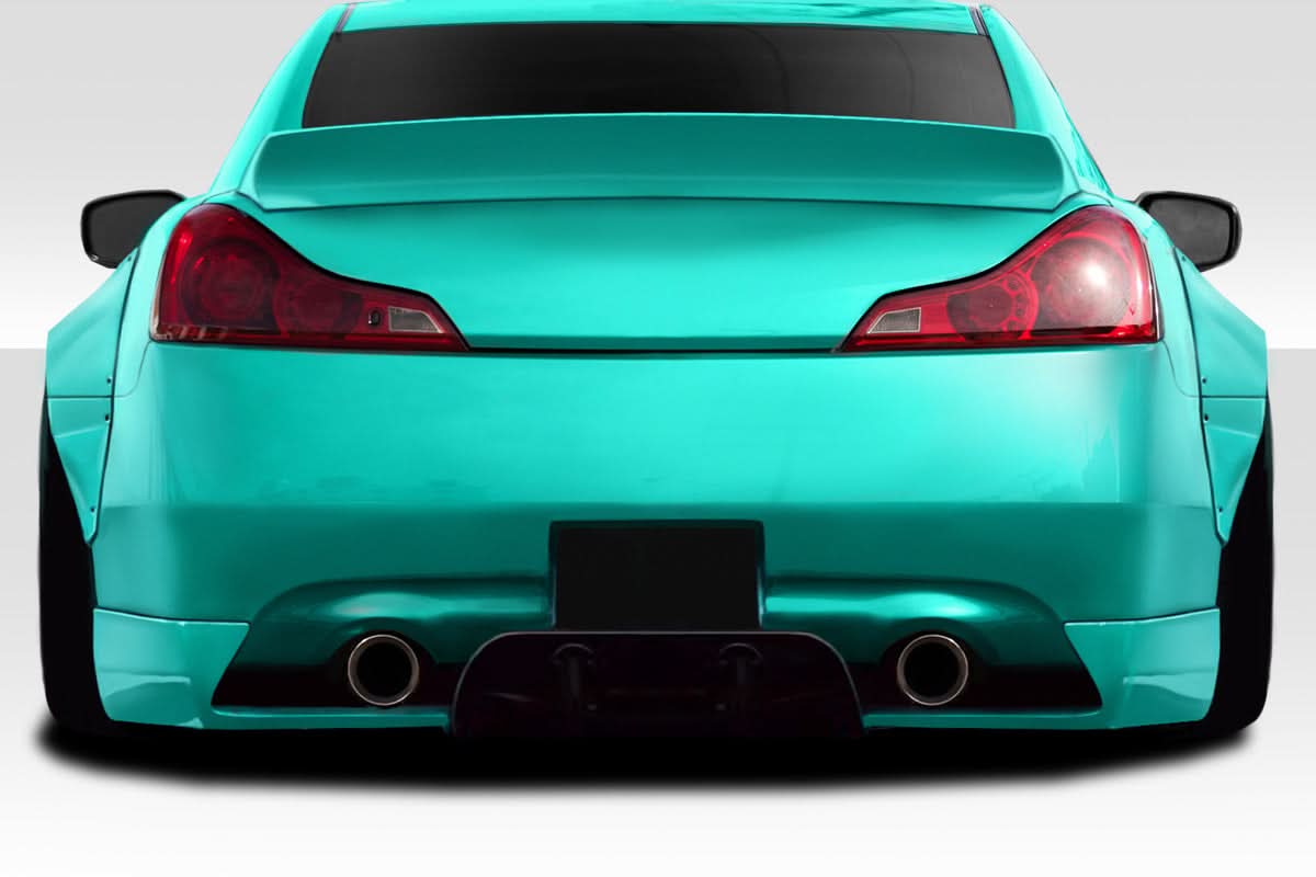 2008-2015 Infiniti G Coupe G37 Q60 LBW Style Rear Diffuser - 3 Piece - FRP