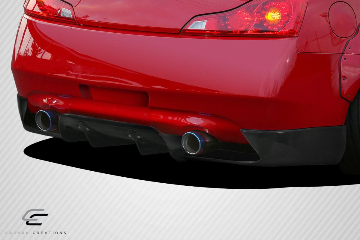 2008-2015 Infiniti G37 Q60 LBW Style Rear Diffuser - Carbon Fiber