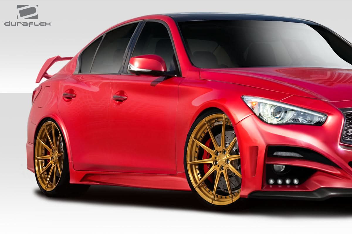 2014-2023 Infiniti Q50 Impulse Style Side Skirts - 2 Piece - FRP