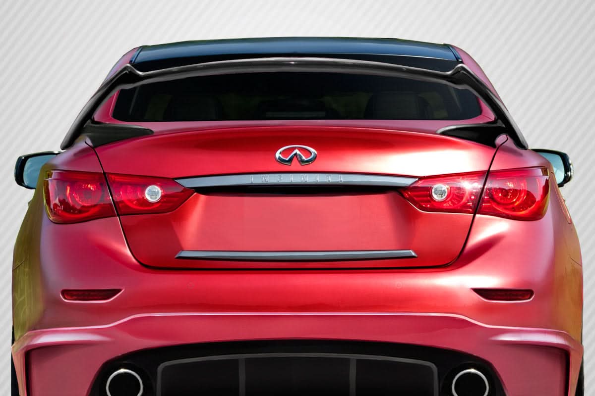 2014-2023 Infiniti Q50 Impulse Style Rear Wing Spoiler - Carbon Fiber