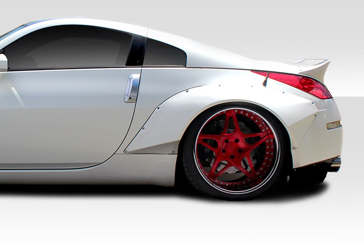 2003-2008 Nissan 350Z Z33 RBS Style Rear Fender Flares (+80mm) - FRP