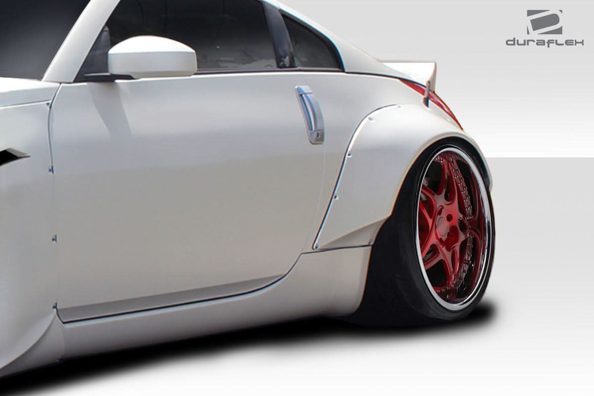 2003-2008 Nissan 350Z Z33 RBS Style Rear Fender Flares (+80mm) - FRP