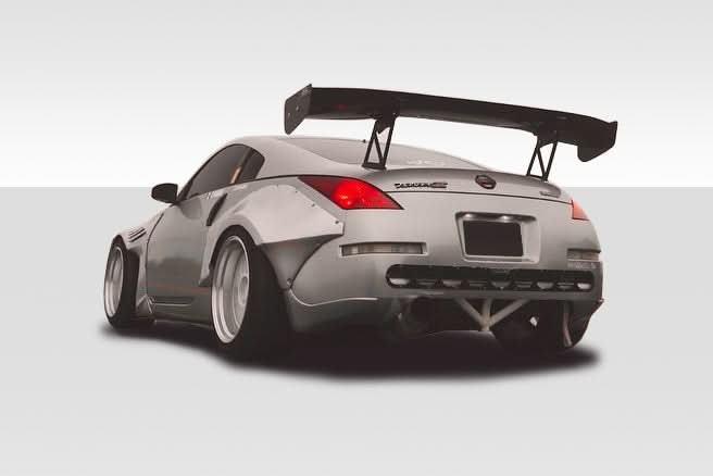 2003-2008 Nissan 350Z Z33 RBS Style Rear Fender Flares (+80mm) - FRP