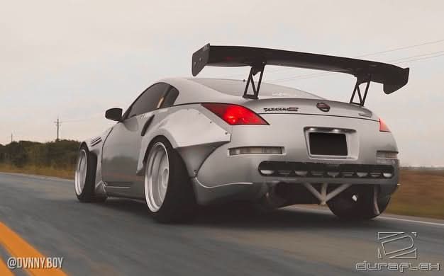 2003-2008 Nissan 350Z Z33 RBS Style Rear Fender Flares (+80mm) - FRP