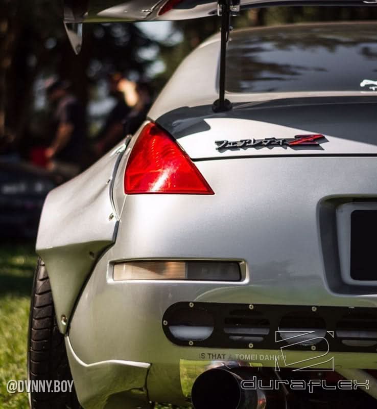 2003-2008 Nissan 350Z Z33 RBS Style Rear Fender Flares (+80mm) - FRP