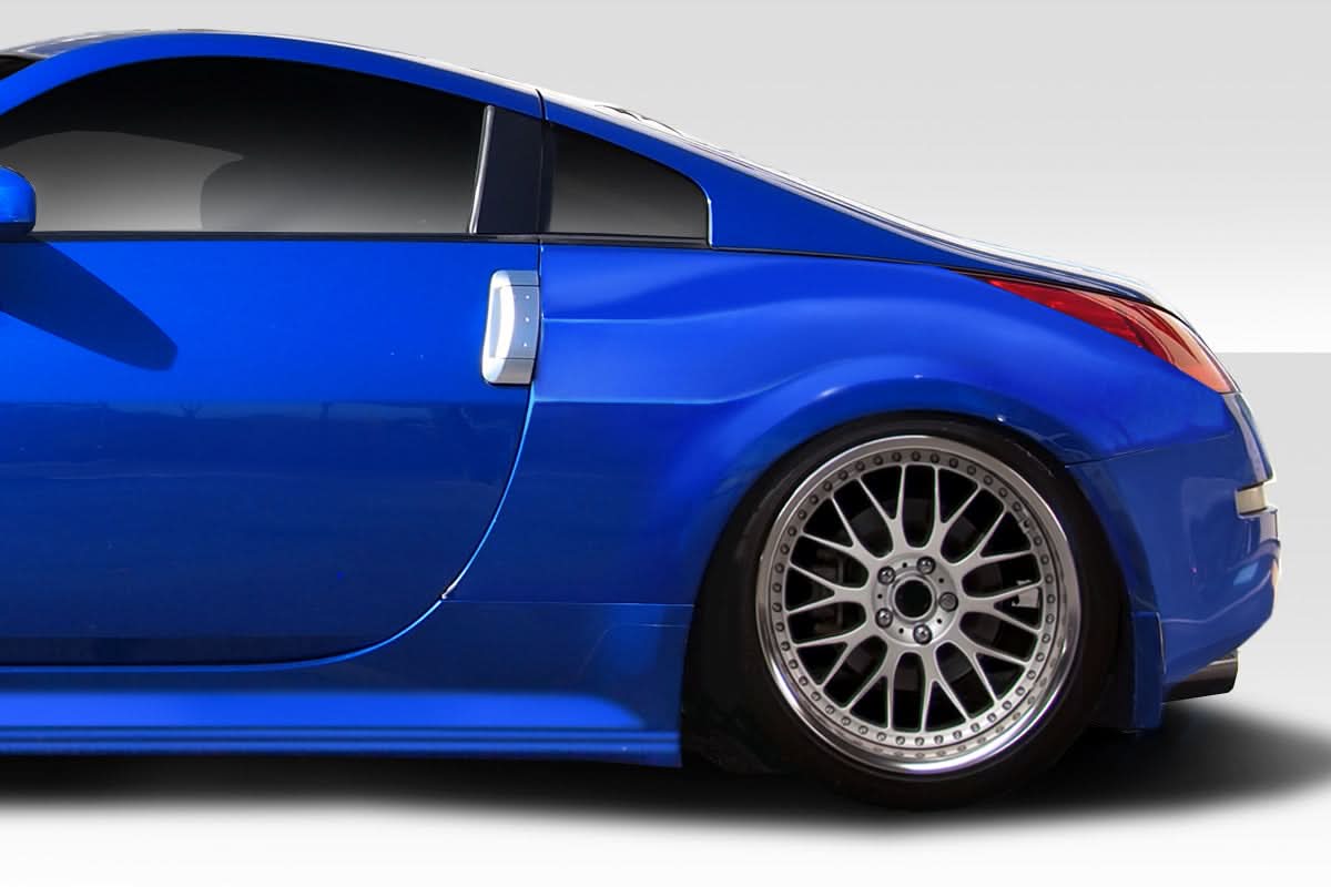 2003-2008 Nissan 350Z Demon Style Rear Fender Flares - FRP