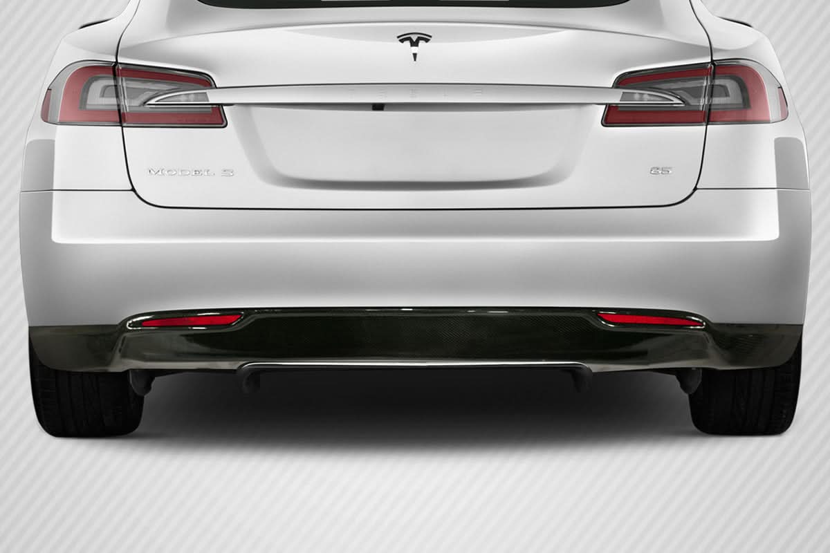 2012-2016 Tesla Model S UTech Style Rear Diffuser - Carbon Fiber