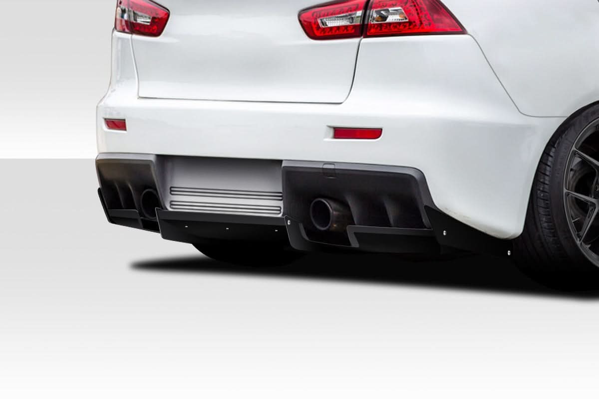 2008-2015 Mitsubishi Lancer Evolution 10 VR-S Style Rear Diffuser - FRP