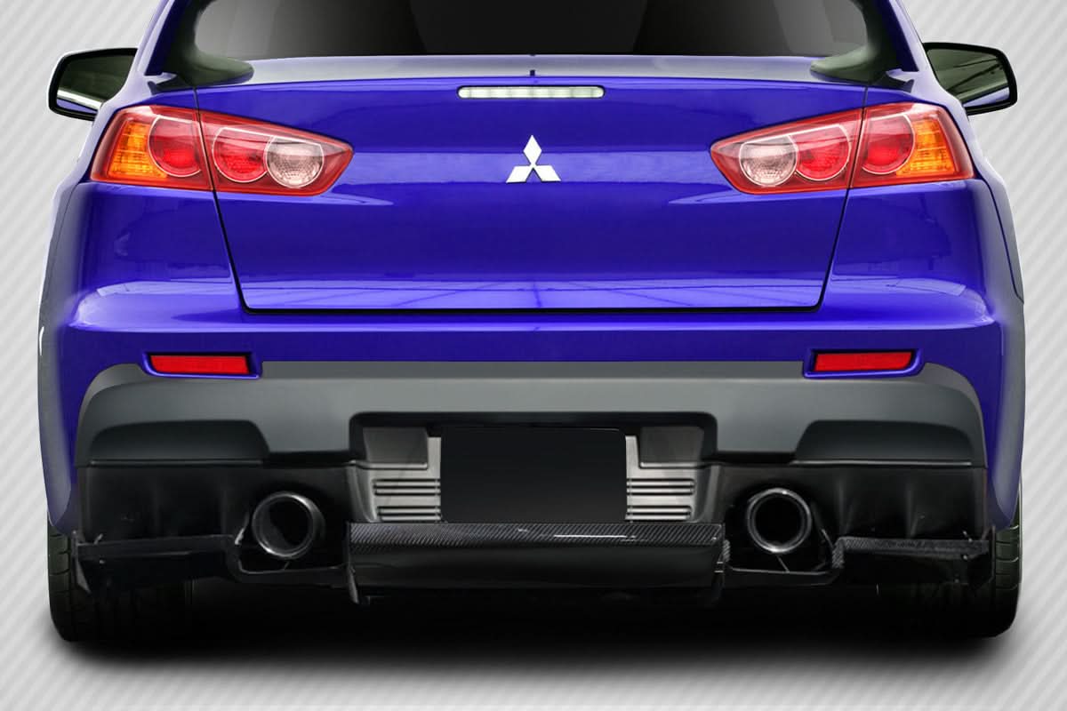 2008-2015 Mitsubishi Lancer Evolution VR-S Style Rear Diffuser