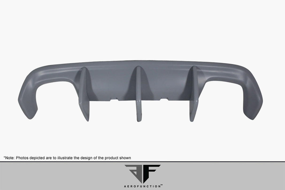 2014-2020 BMW 4 Series F32 AF-1 Wide Body Rear Diffuser ( GFK ) - 4 Piece ( Must be used with Couture M4 Look Rear Bumper ) (S)