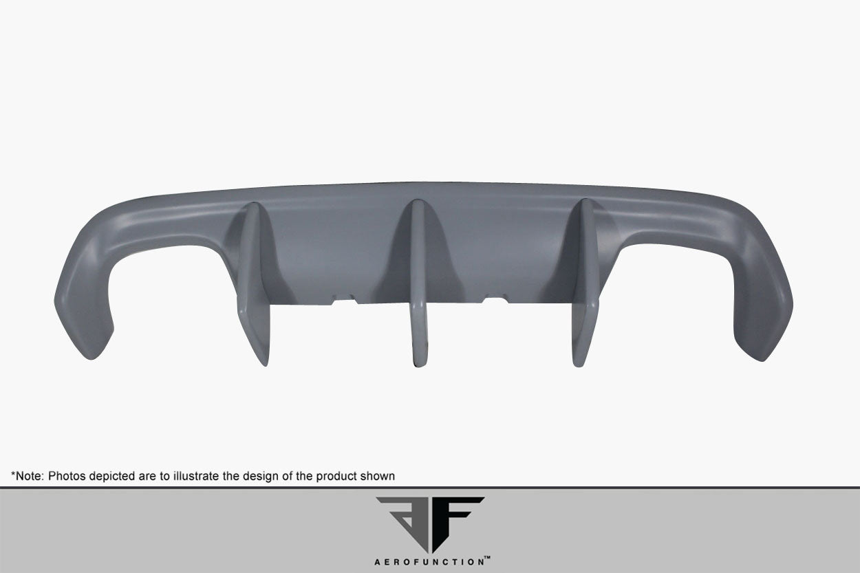 2014-2020 BMW 4 Series F32 AF-1 Wide Body Rear Diffuser ( GFK ) - 4 Piece ( Must be used with Couture M4 Look Rear Bumper ) (S)